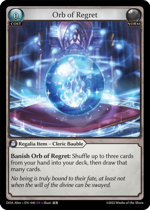 Orb of Regret, Dawn of Ashes Alter Edition 045