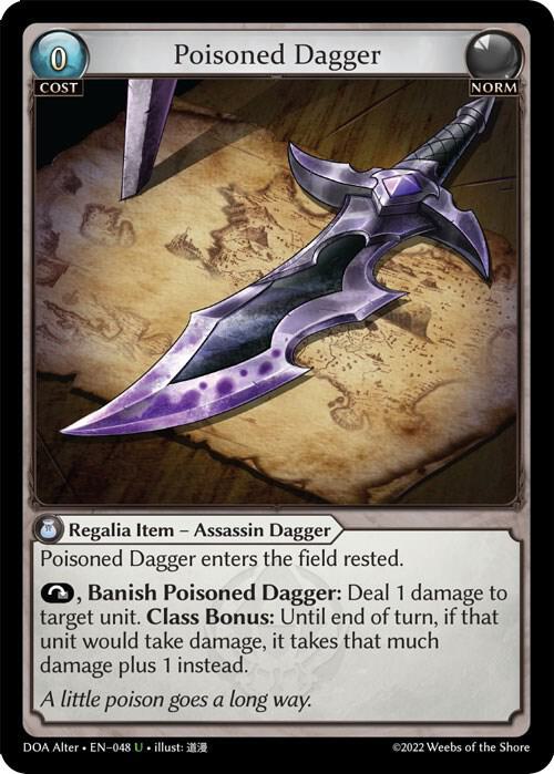 Poisoned Dagger, Dawn of Ashes Alter Edition 048