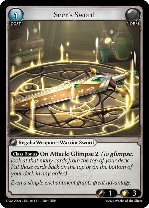 Seer's Sword, Dawn of Ashes Alter Edition 051