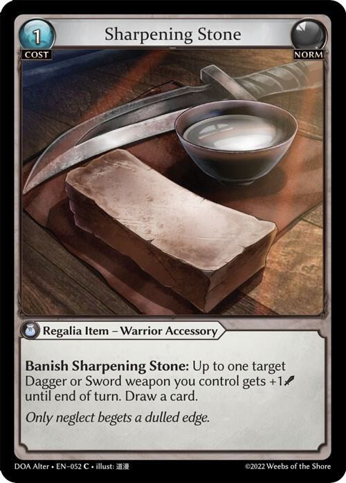 Sharpening Stone, Dawn of Ashes Alter Edition 052