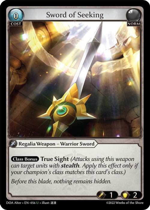 Sword of Seeking, Dawn of Ashes Alter Edition 056