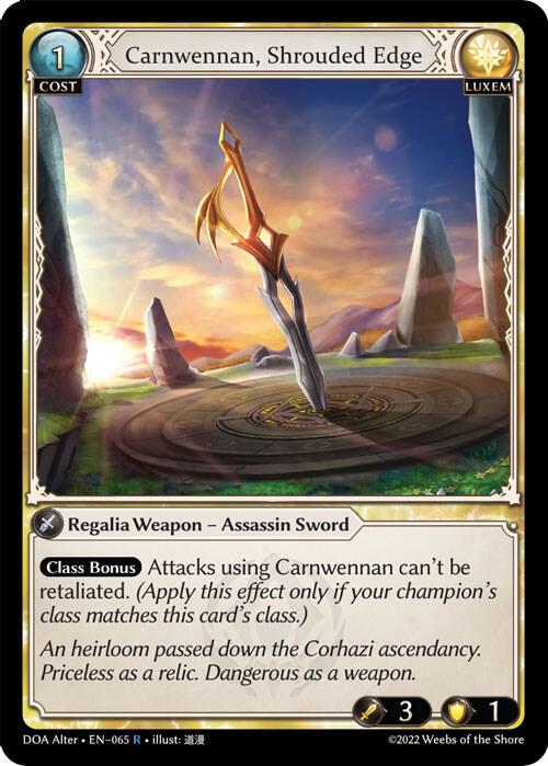 Carnwennan, Shrouded Edge, Dawn of Ashes Alter Edition 065