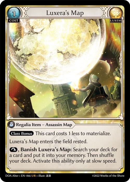 Luxera's Map, Dawn of Ashes Alter Edition 066