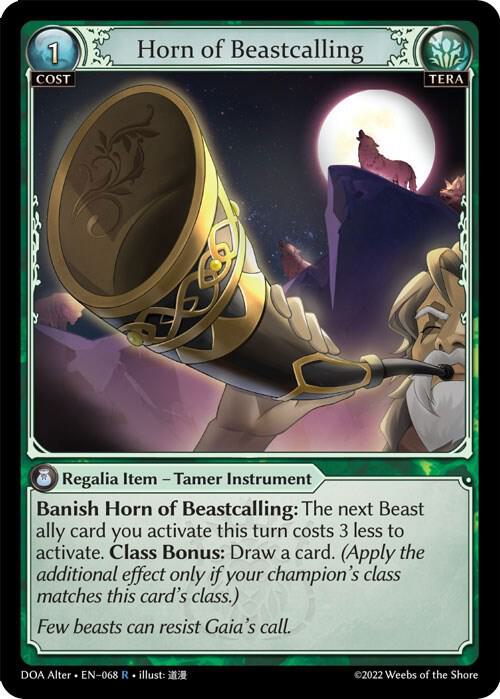 Horn of Beastcalling, Dawn of Ashes Alter Edition 068