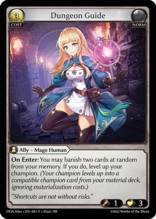 Dungeon Guide, Dawn of Ashes Alter Edition 081