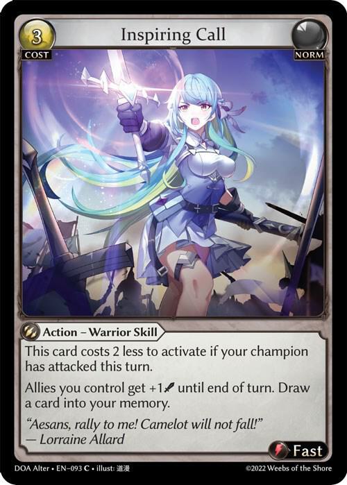 Inspiring Call, Dawn of Ashes Alter Edition 093