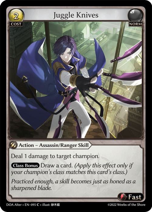 Juggle Knives, Dawn of Ashes Alter Edition 095