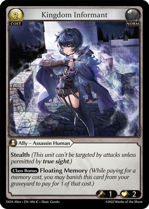Kingdom Informant, Dawn of Ashes Alter Edition 096