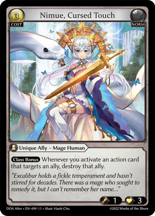 Nimue, Cursed Touch, Dawn of Ashes Alter Edition 099