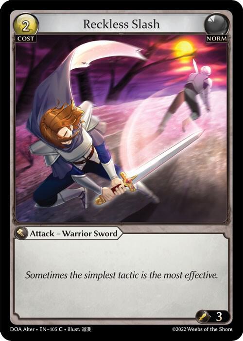 Reckless Slash, Dawn of Ashes Alter Edition 105