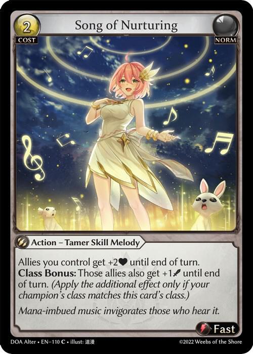 Song of Nurturing, Dawn of Ashes Alter Edition 110