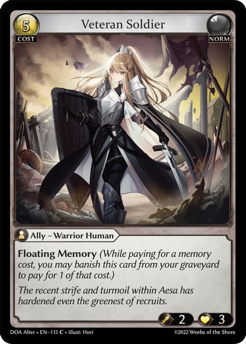 Veteran Soldier, Dawn of Ashes Alter Edition 115