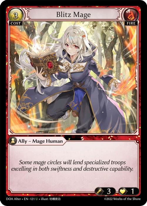 Blitz Mage, Dawn of Ashes Alter Edition 121