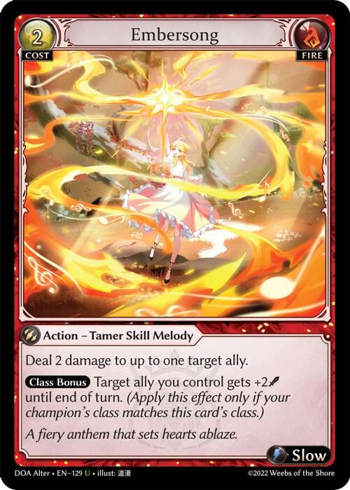 Embersong, Dawn of Ashes Alter Edition 129