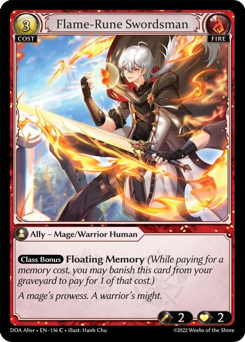 Flame-Rune Swordsman, Dawn of Ashes Alter Edition 136