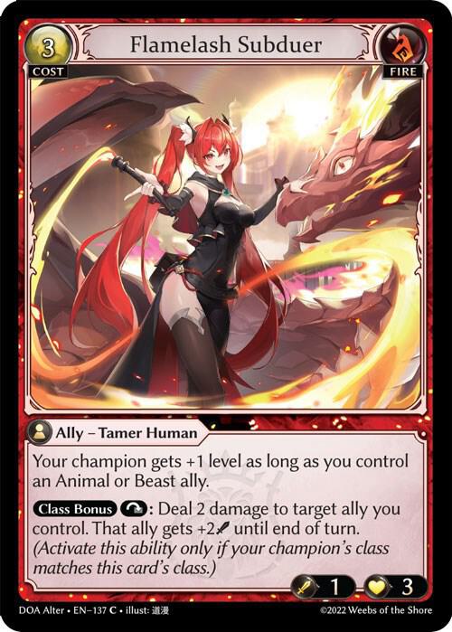 Flamelash Subduer, Dawn of Ashes Alter Edition 137