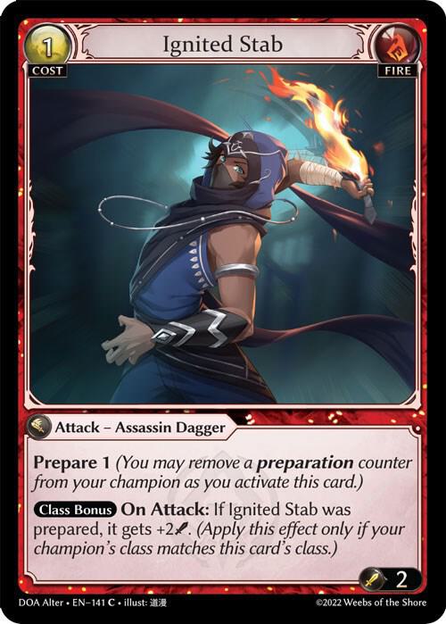 Ignited Stab, Dawn of Ashes Alter Edition 141