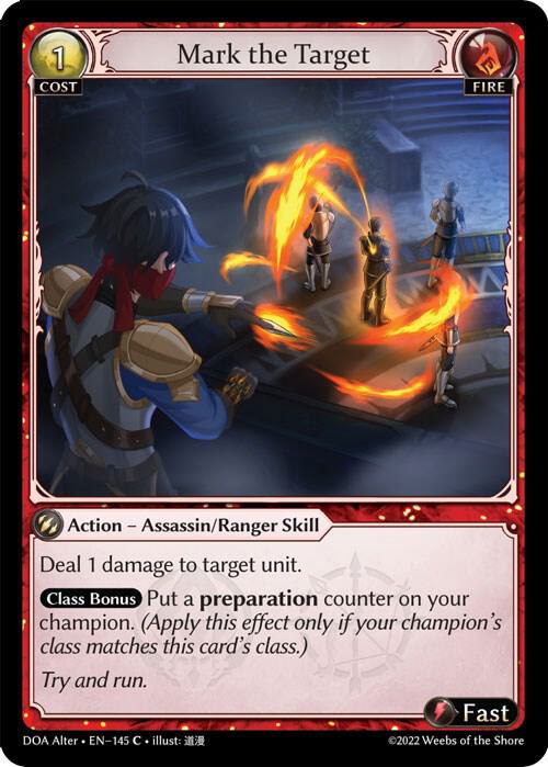 Mark the Target, Dawn of Ashes Alter Edition 145