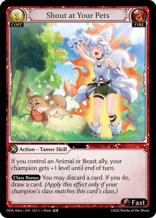 Shout at Your Pets, Dawn of Ashes Alter Edition 152