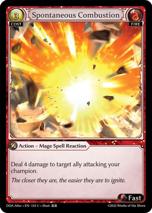 Spontaneous Combustion, Dawn of Ashes Alter Edition 154