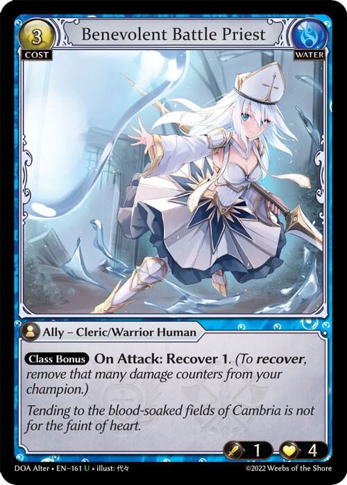 Benevolent Battle Priest, Dawn of Ashes Alter Edition 161