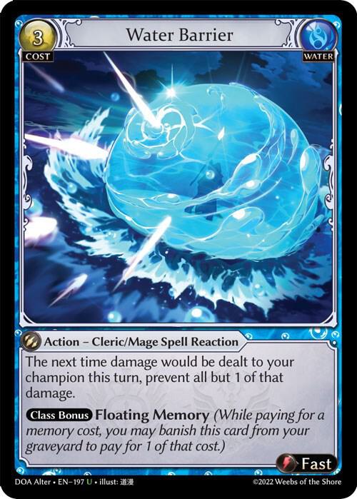 Water Barrier, Dawn of Ashes Alter Edition 197