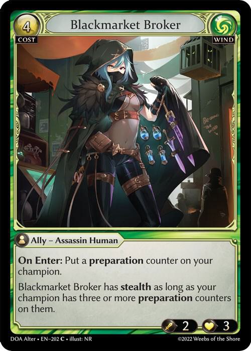 Blackmarket Broker, Dawn of Ashes Alter Edition 202