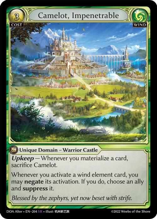 Camelot, Impenetrable, Dawn of Ashes Alter Edition 204