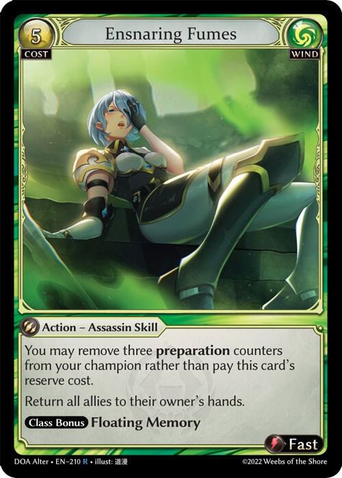 Ensnaring Fumes, Dawn of Ashes Alter Edition 210