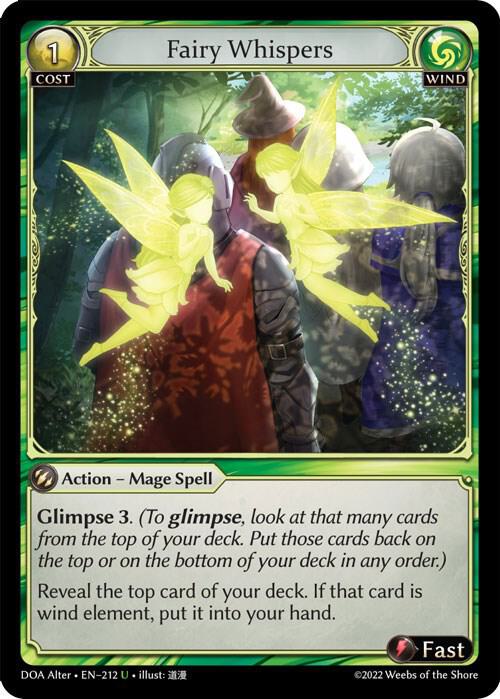 Fairy Whispers, Dawn of Ashes Alter Edition 212