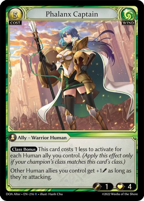 Phalanx Captain, Dawn of Ashes Alter Edition 216