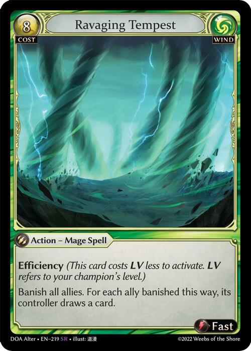 Ravaging Tempest, Dawn of Ashes Alter Edition 219