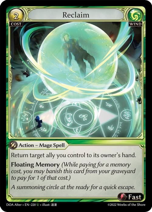 Reclaim, Dawn of Ashes Alter Edition 220