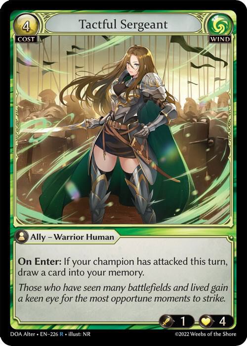 Tactful Sergeant, Dawn of Ashes Alter Edition 226