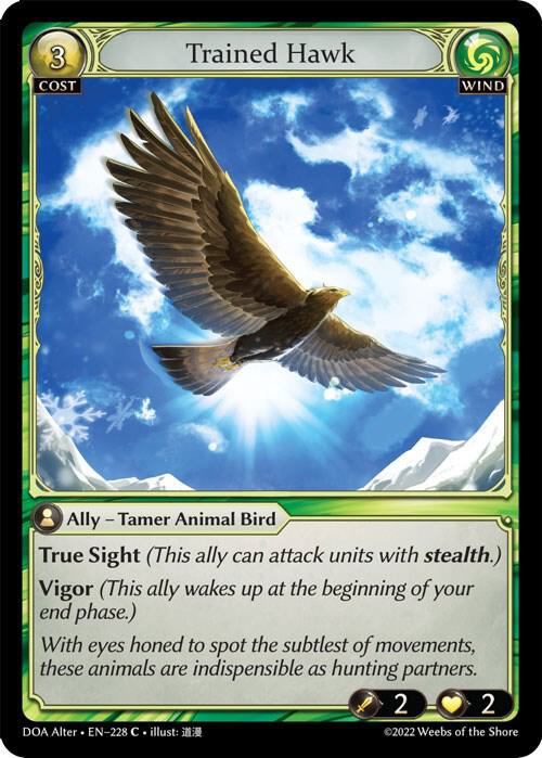 Trained Hawk, Dawn of Ashes Alter Edition 228
