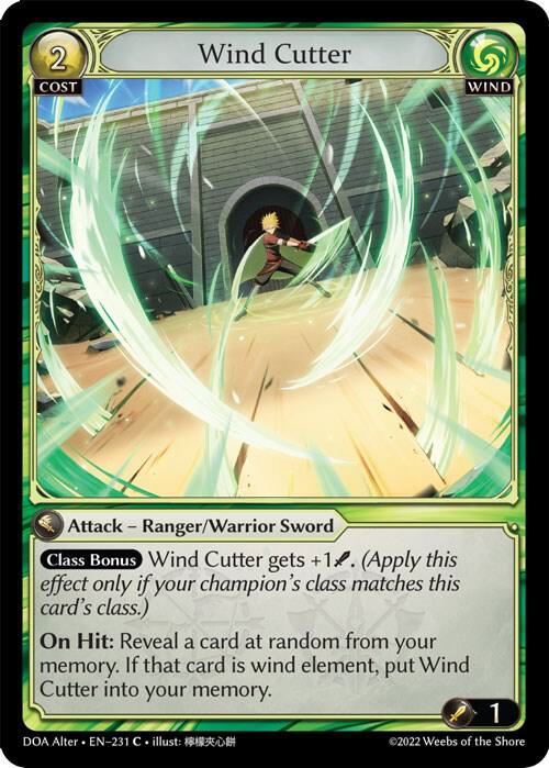 Wind Cutter, Dawn of Ashes Alter Edition 231
