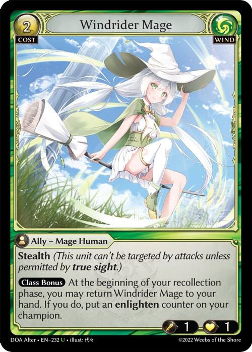 Windrider Mage, Dawn of Ashes Alter Edition 232