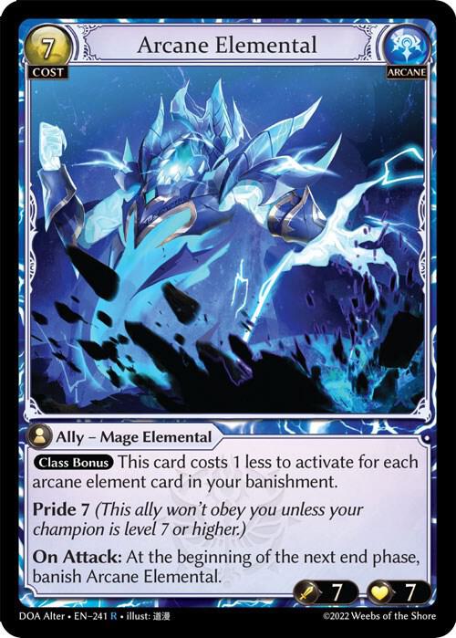 Arcane Elemental, Dawn of Ashes Alter Edition 241