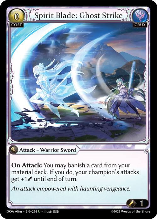 Spirit Blade: Ghost Strike, Dawn of Ashes Alter Edition 254