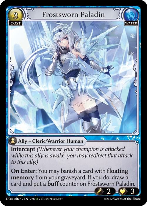 Frostsworn Paladin, Dawn of Ashes Alter Edition 278