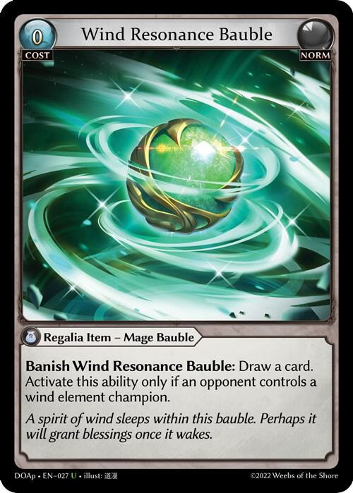 Wind Resonance Bauble, Dawn of Ashes Prelude 027