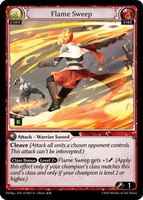 Flame Sweep, Dawn of Ashes Prelude 072KS