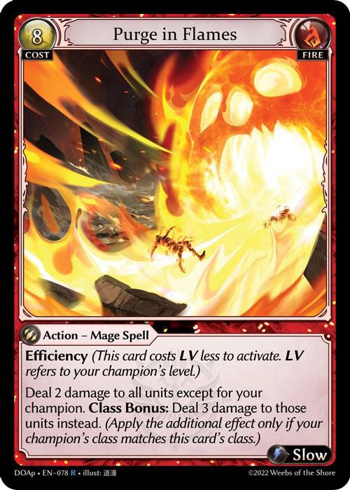 Purge in Flames, Dawn of Ashes Prelude 078