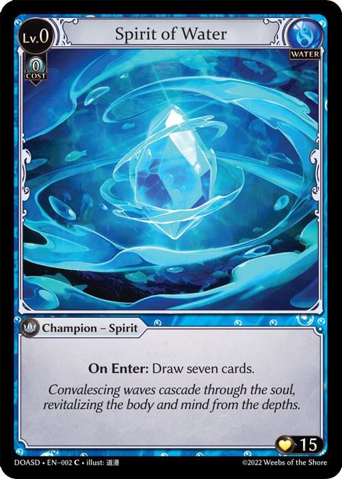 Spirit of Water, Dawn of Ashes Starter Decks 002