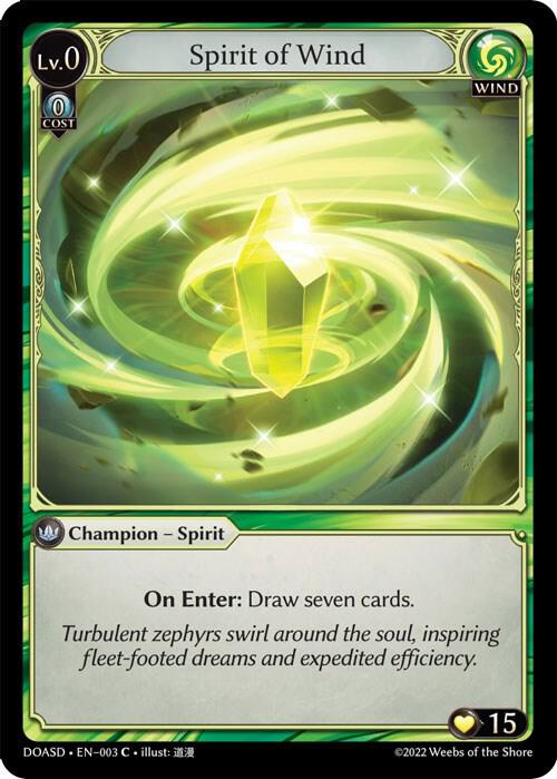 Spirit of Wind, Dawn of Ashes Starter Decks 003