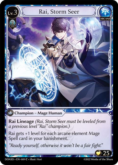 Rai, Storm Seer, Dawn of Ashes Starter Decks 009