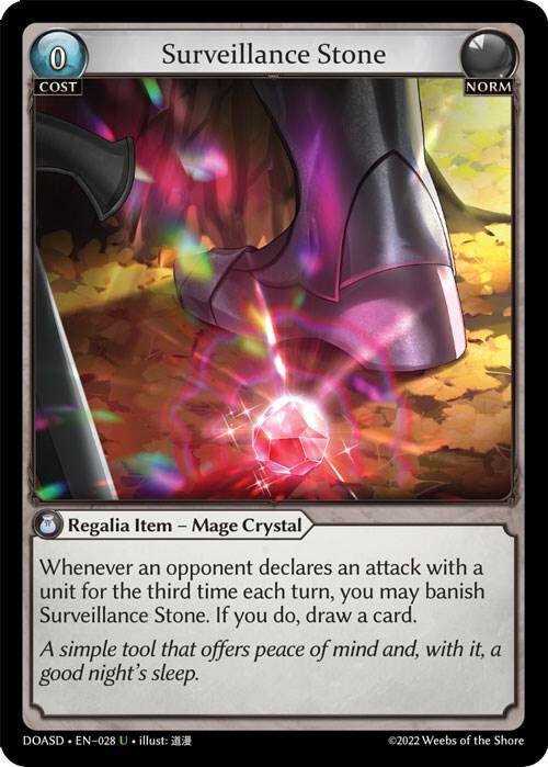 Surveillance Stone, Dawn of Ashes Starter Decks 028