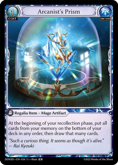 Arcanist's Prism, Dawn of Ashes Starter Decks 034