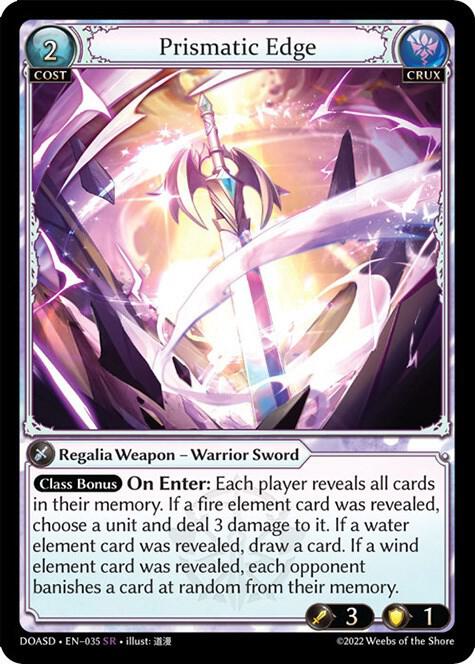 Prismatic Edge, Dawn of Ashes Starter Decks 035