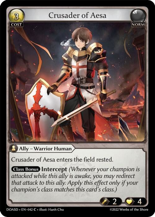 Crusader of Aesa, Dawn of Ashes Starter Decks 042